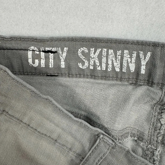 Dkny City Skinny Jeans Womens Size 2 Gray Wash Mid Rise Zipper Stretch - Picture 6 of 16